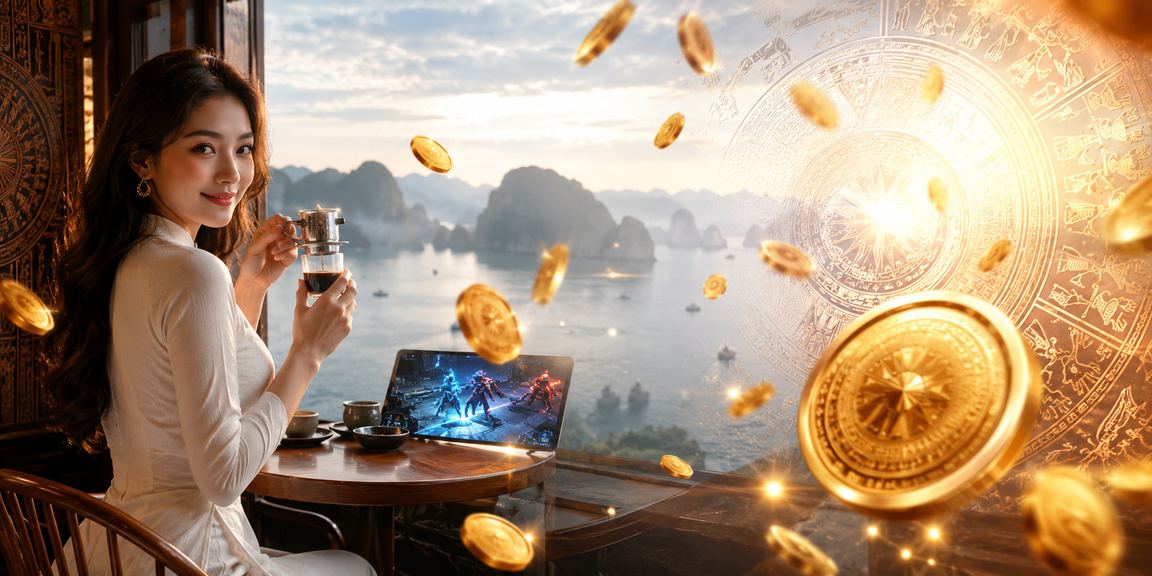 Người dùng Việt Nam theo dõi esports và đặt cược thể thao trực tuyến bên tách cà phê tại Hạ Long